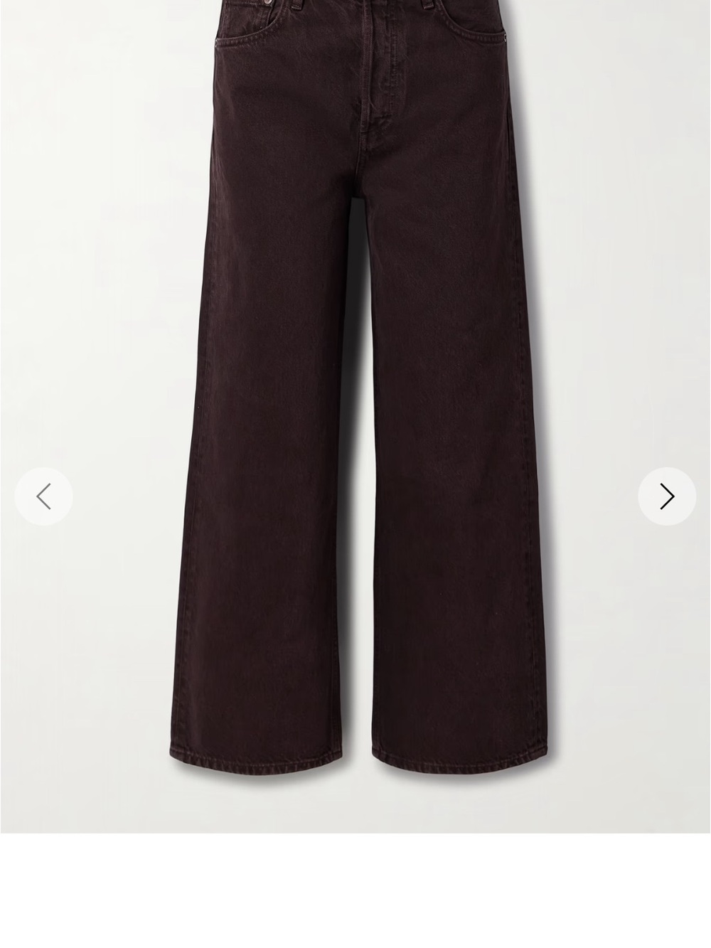 Agolde Straight-Leg Jeans in Dark Brown